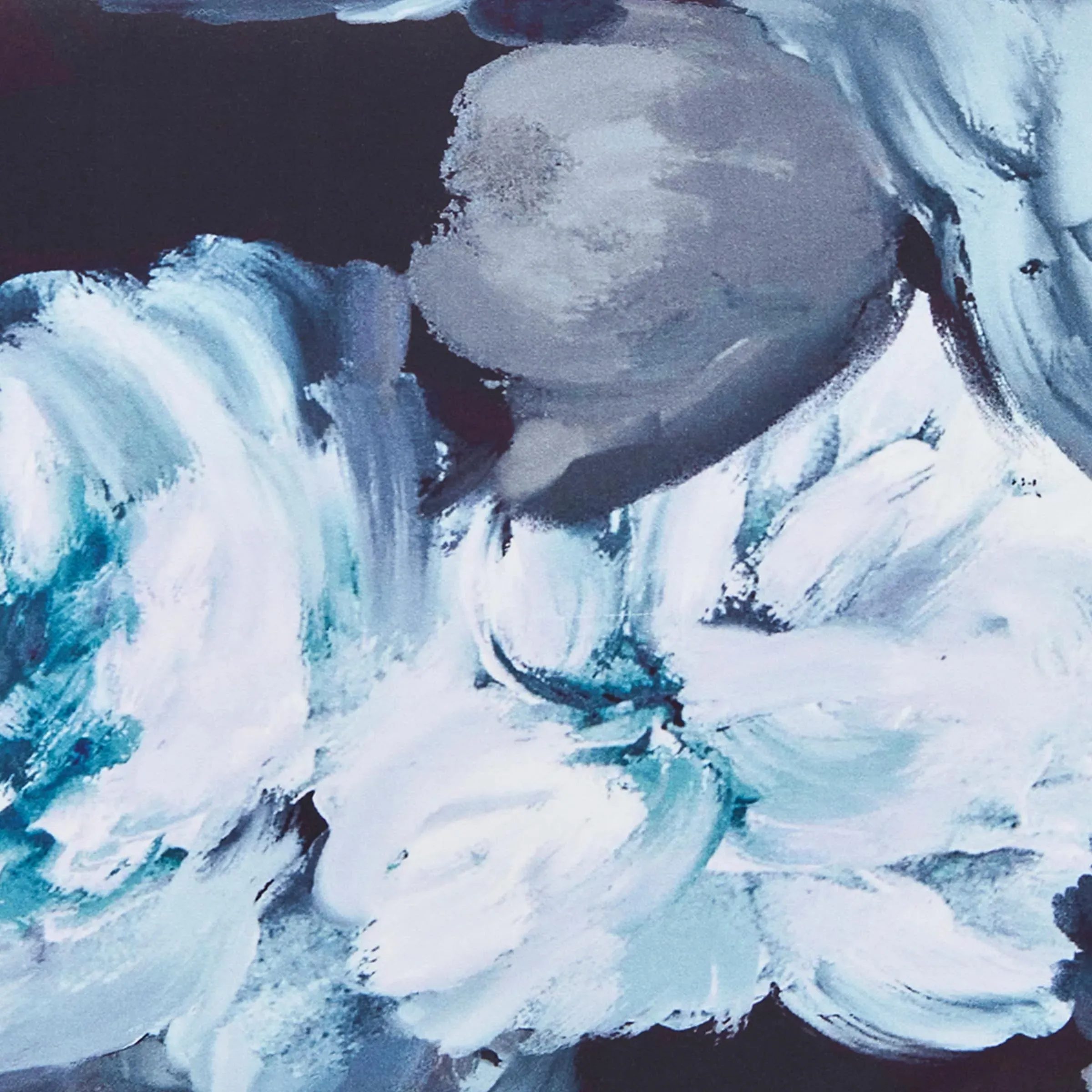 Square Cushion Botanical Print - Multi, Cotton