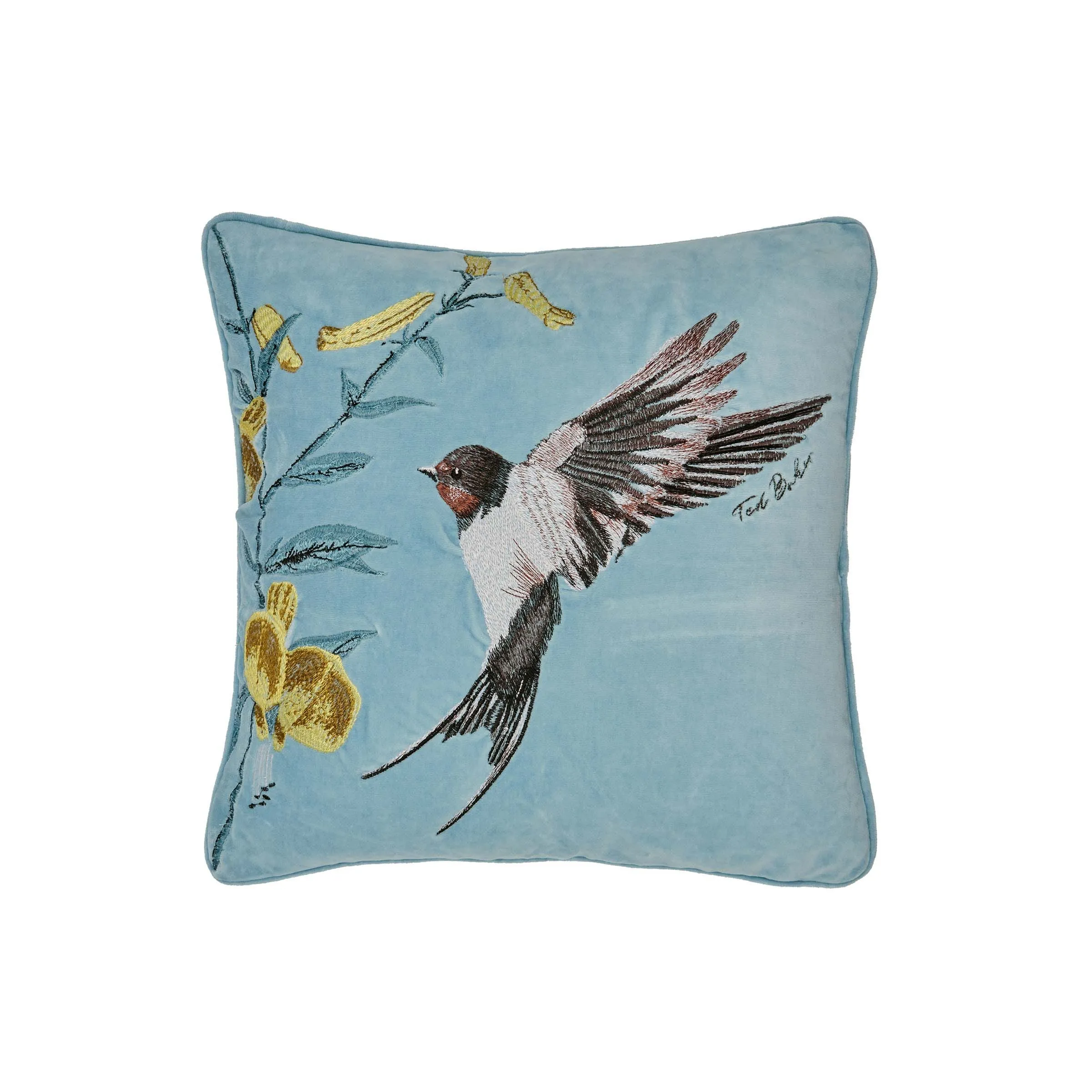 Square Cushion Botanical Print - Multi, Cotton image
