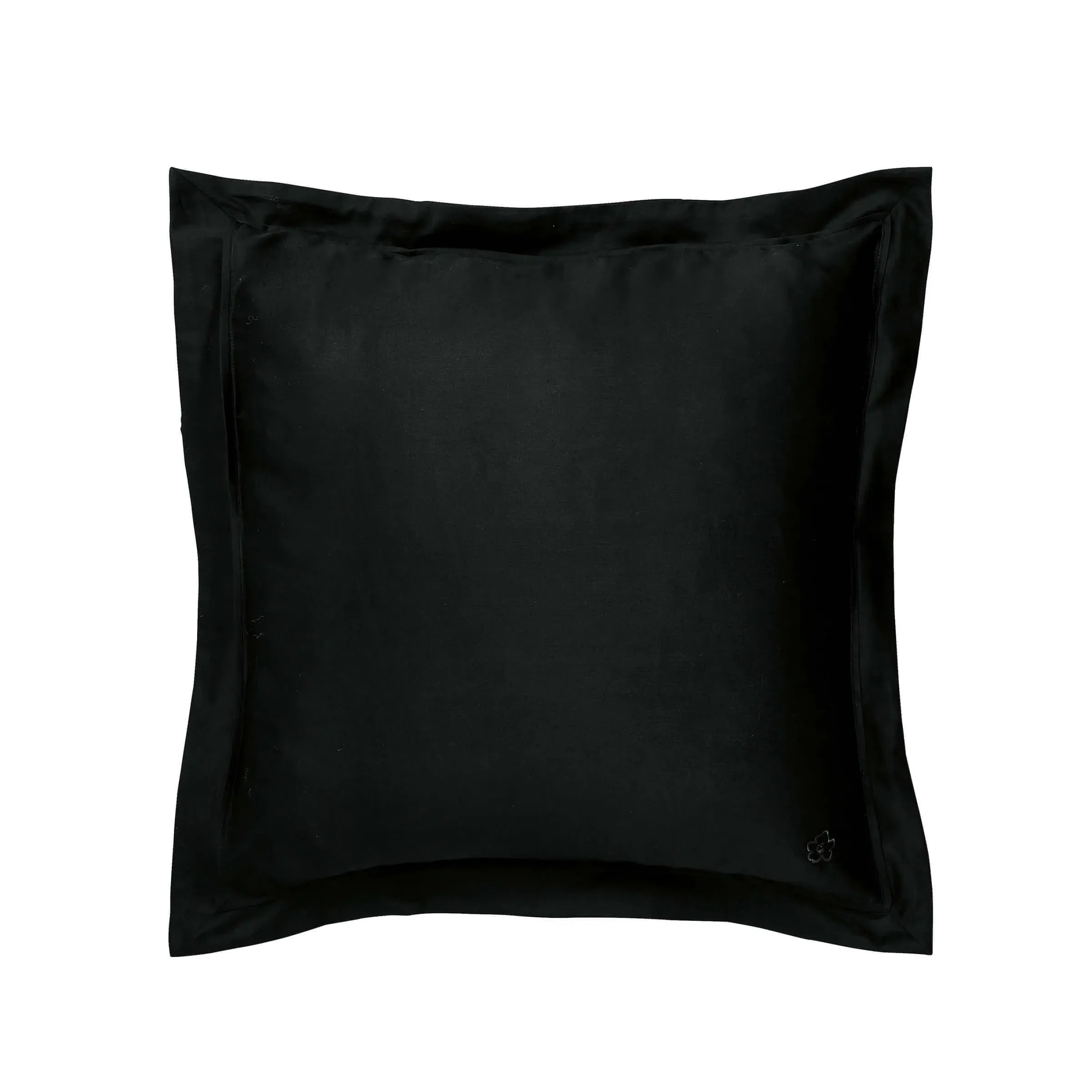 Square Oxford Pillowcase 250TC - Black, Cotton