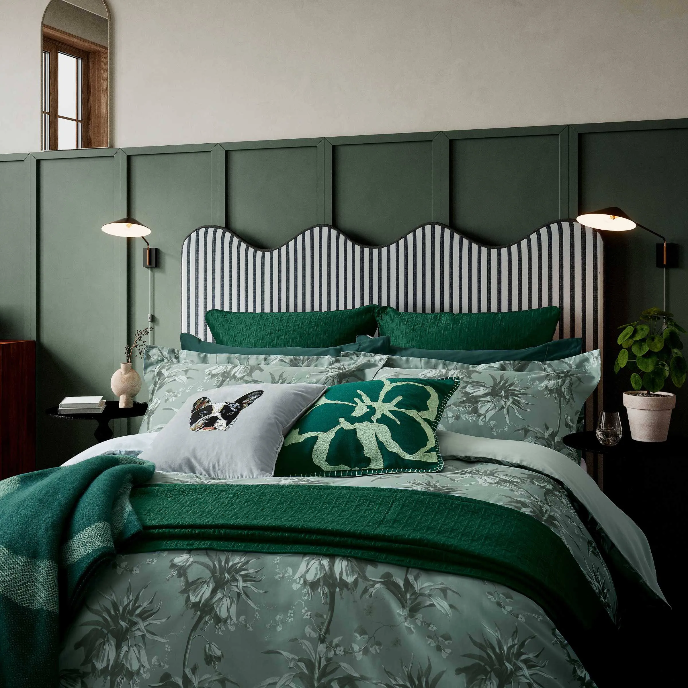 Super King Duvet Cover Set - Mint, Cotton image