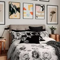 Super King Duvet Cover Set - Mono, Cotton