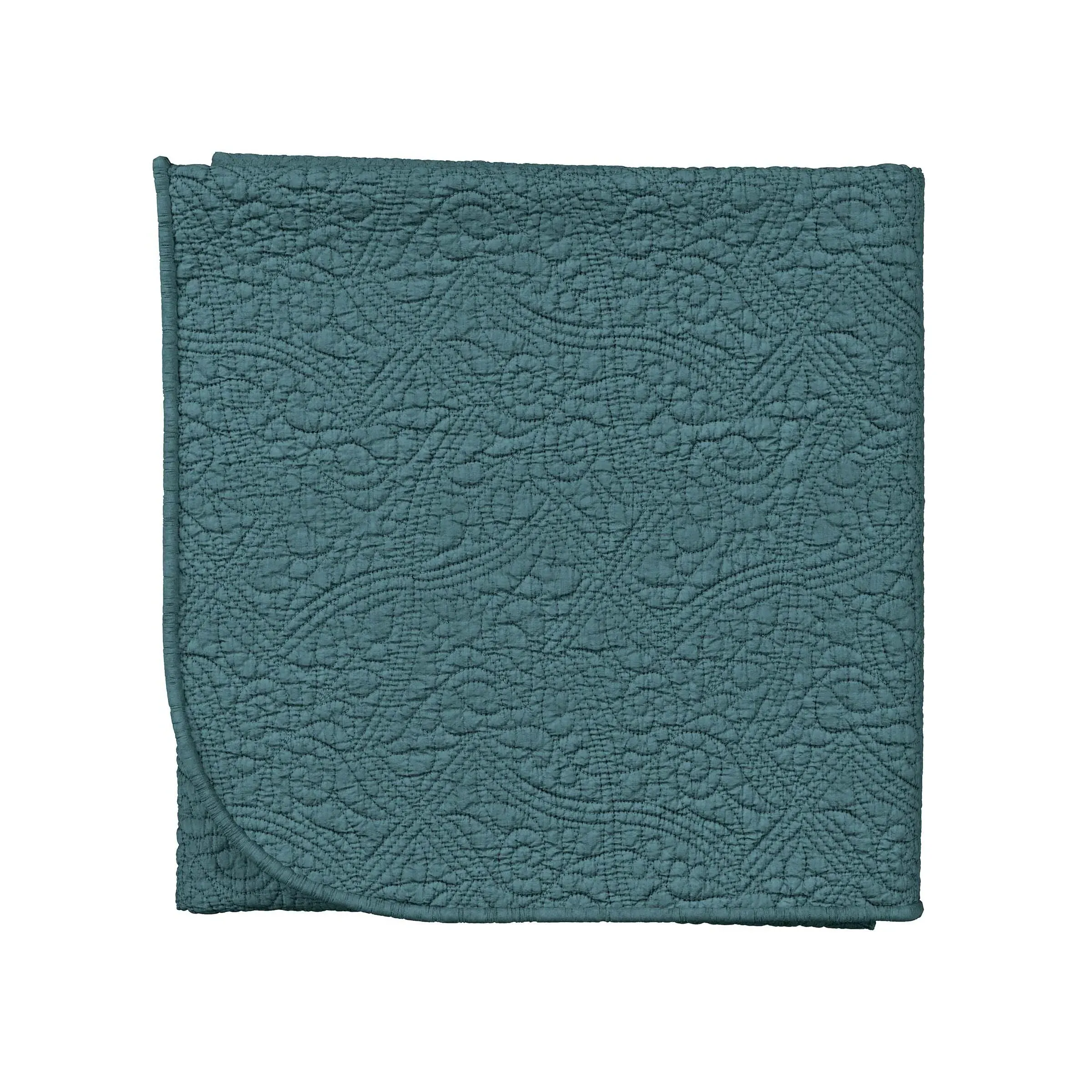 Botanical Harmony Throw - Teal image