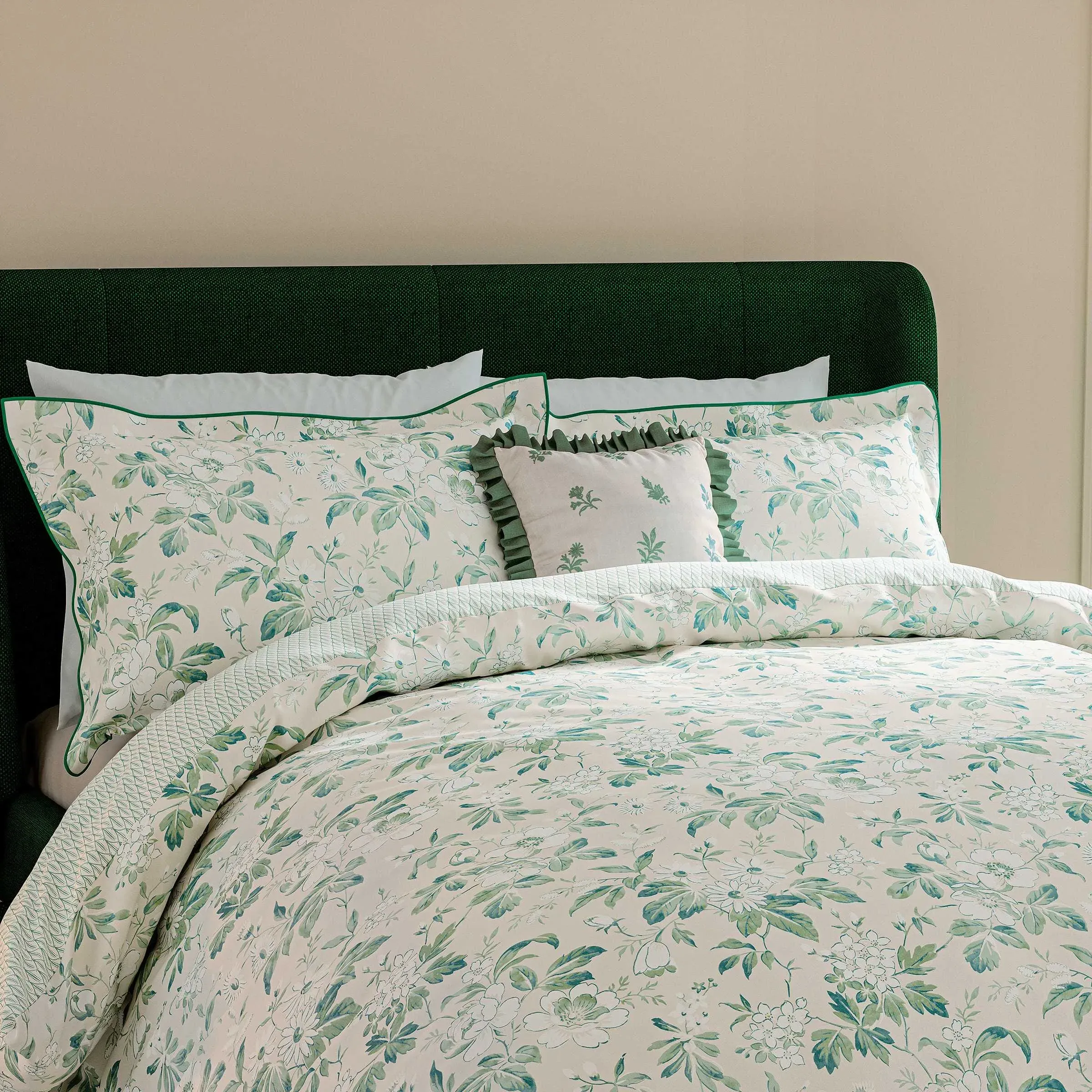 Double Duvet Cover Set - Green