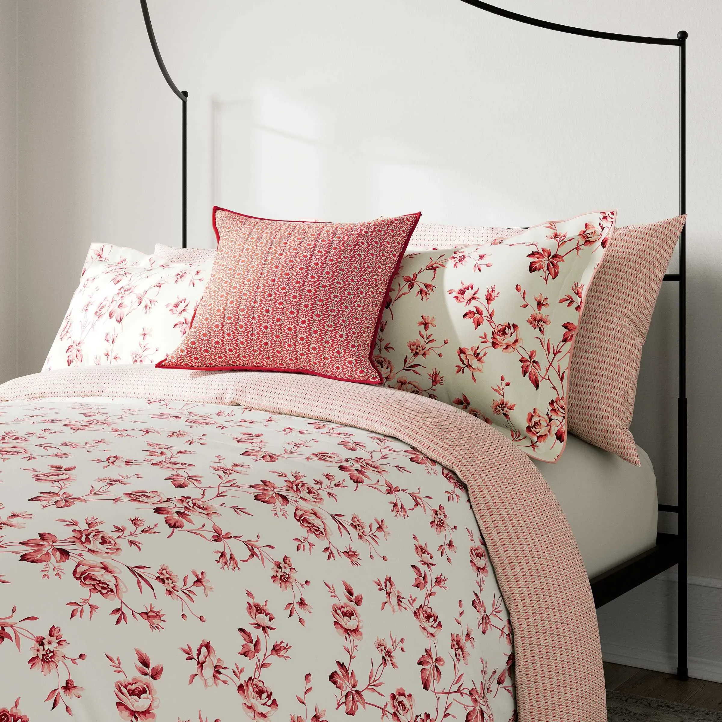Double Duvet Cover Set - Pink