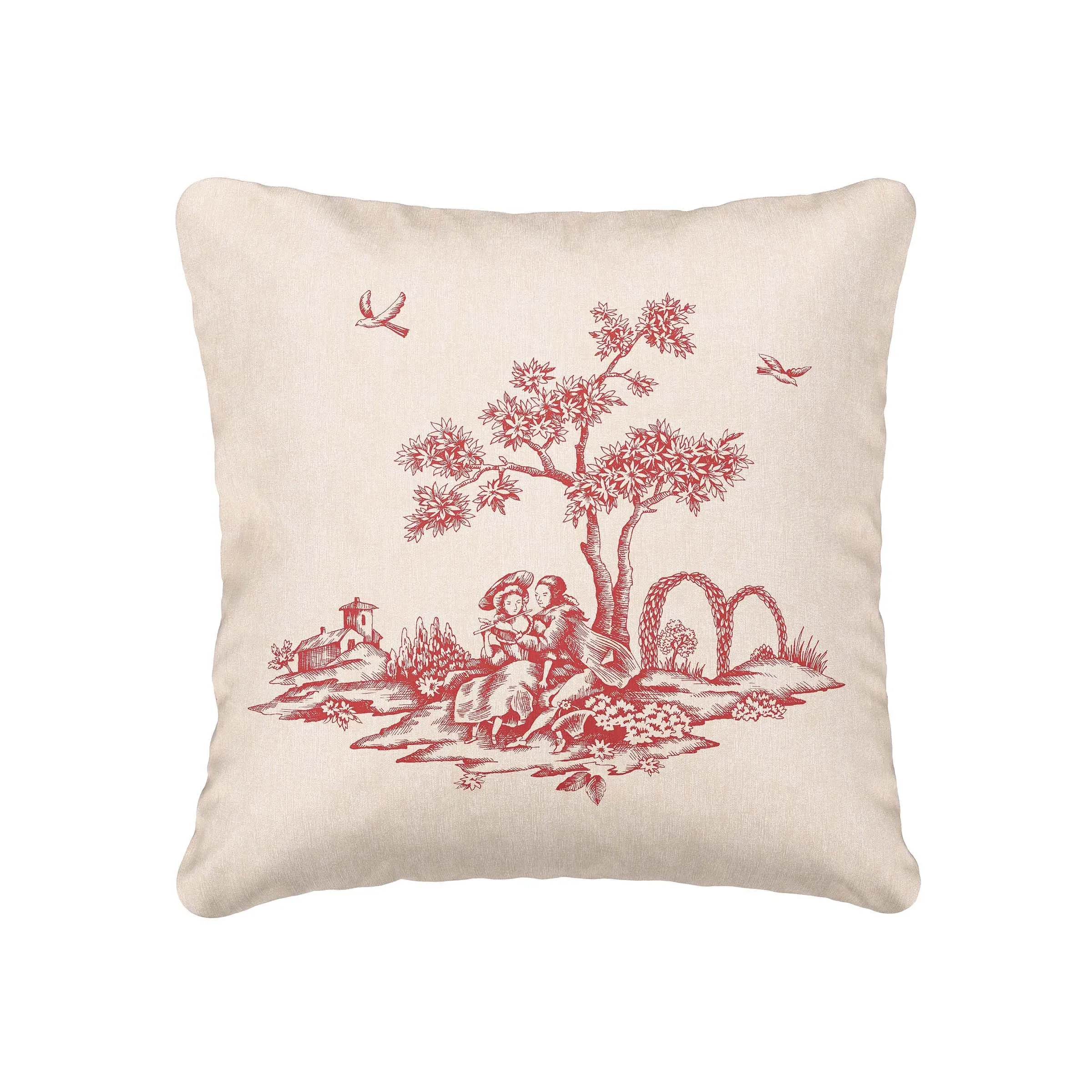 Enchanted Garden Square Cushion - Red product