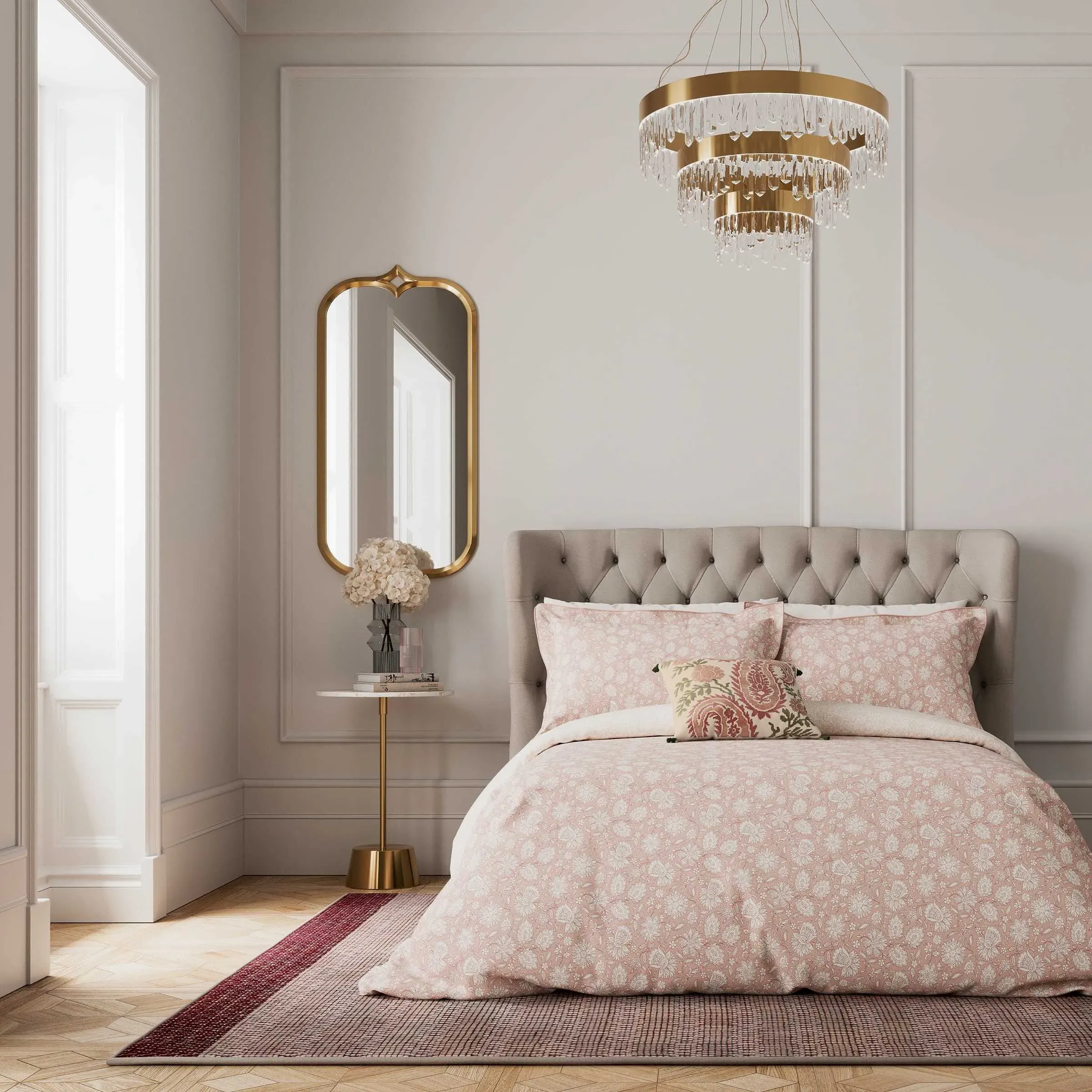 King Size Duvet Cover Set Eternal Bloom - Rose