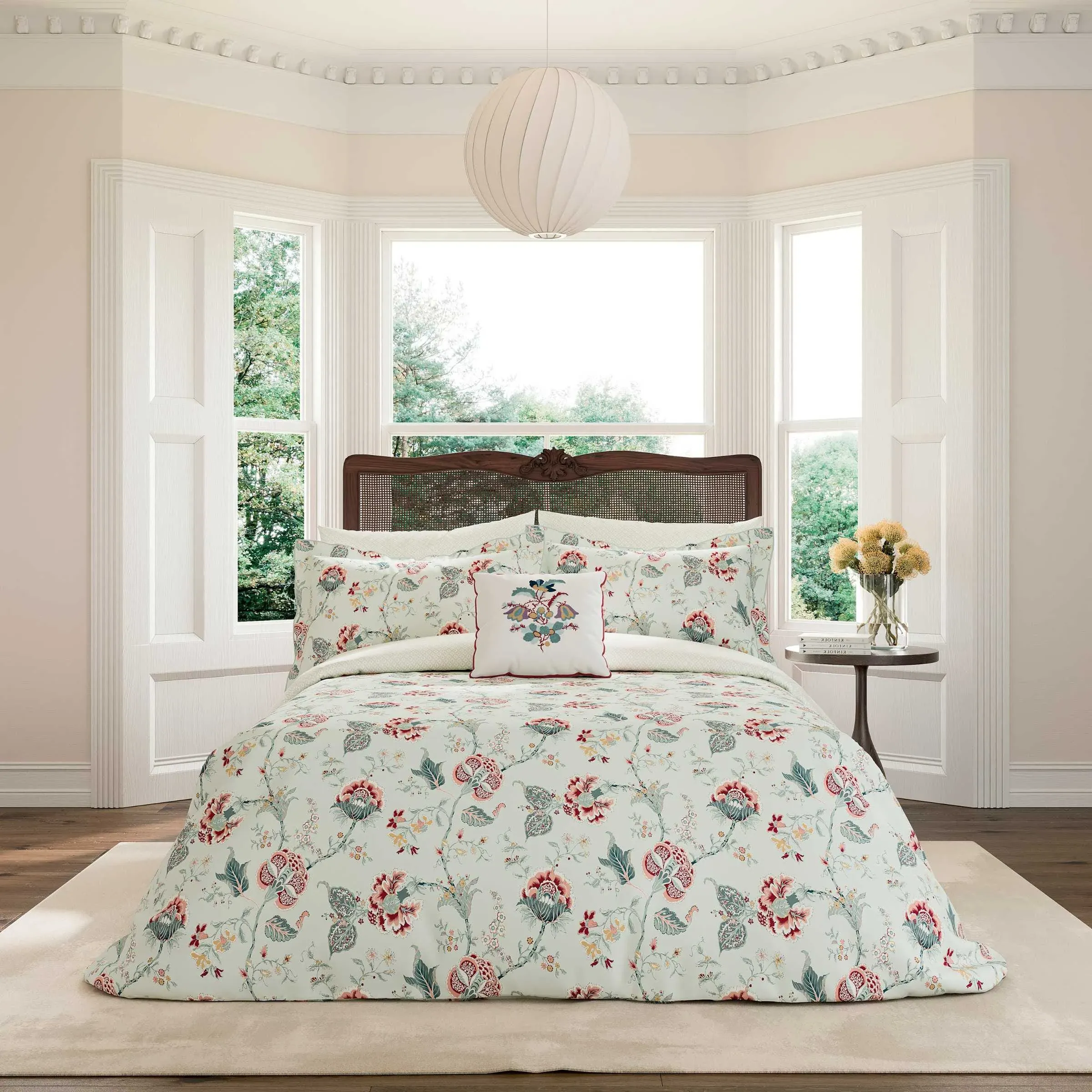 Palampore Trail Double Duvet Cover Set - Duck Egg alternate view