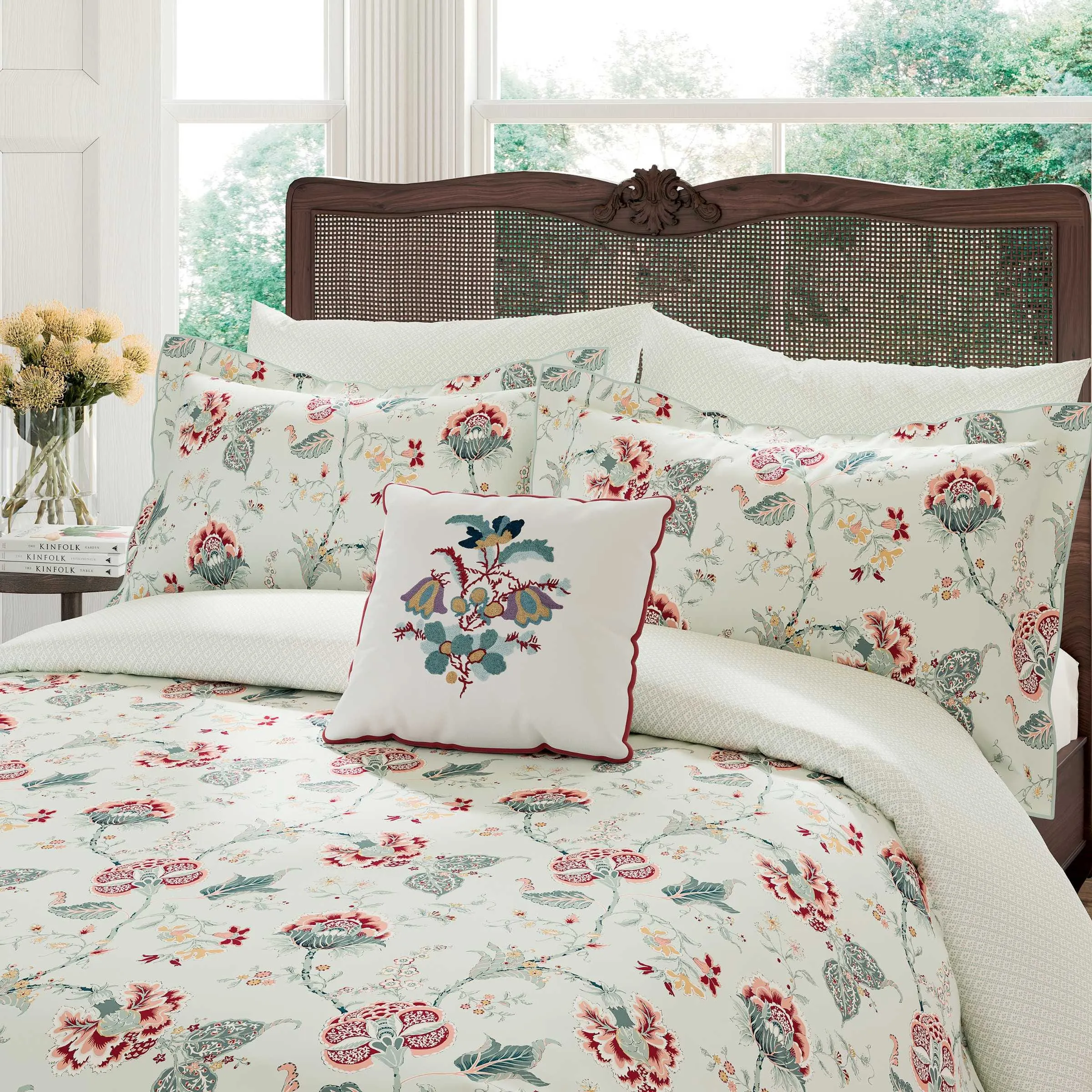 Palampore Trail Double Duvet Cover Set - Duck Egg product