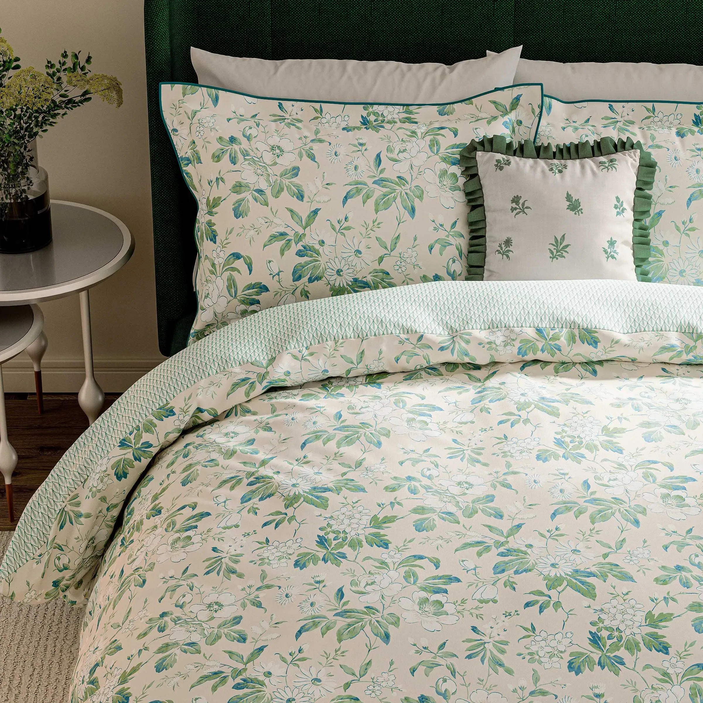 Super King Duvet Cover Set - Green image