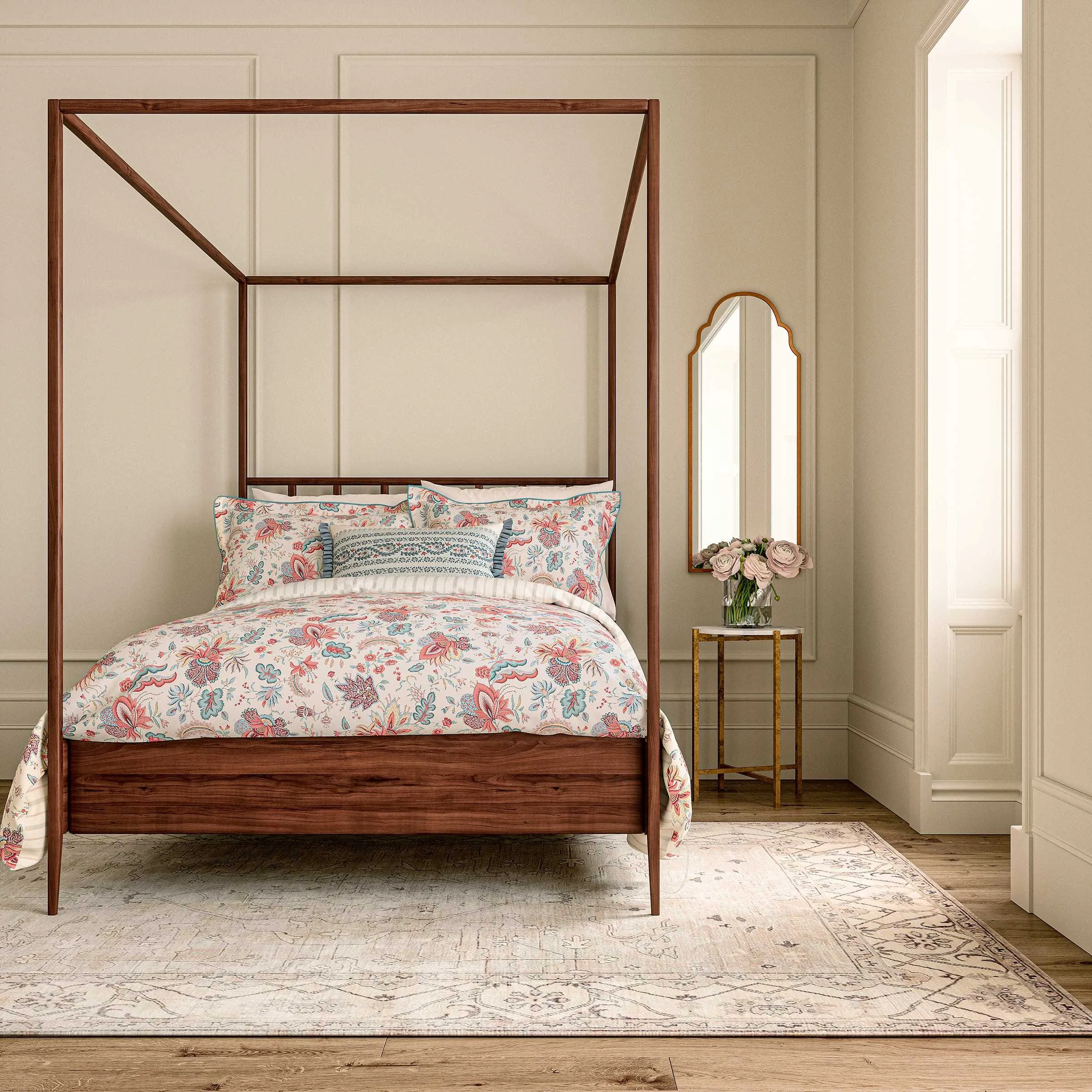 Super King Duvet Cover Set - Red, Cotton