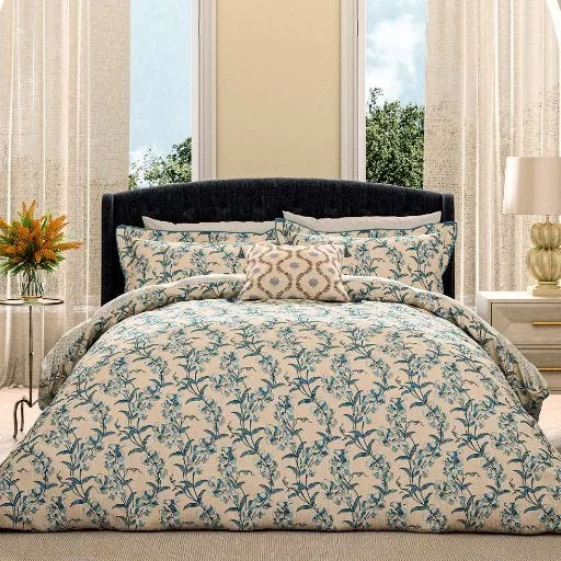 V&A Onslow Trellis Square Cushion - Blue alternate view