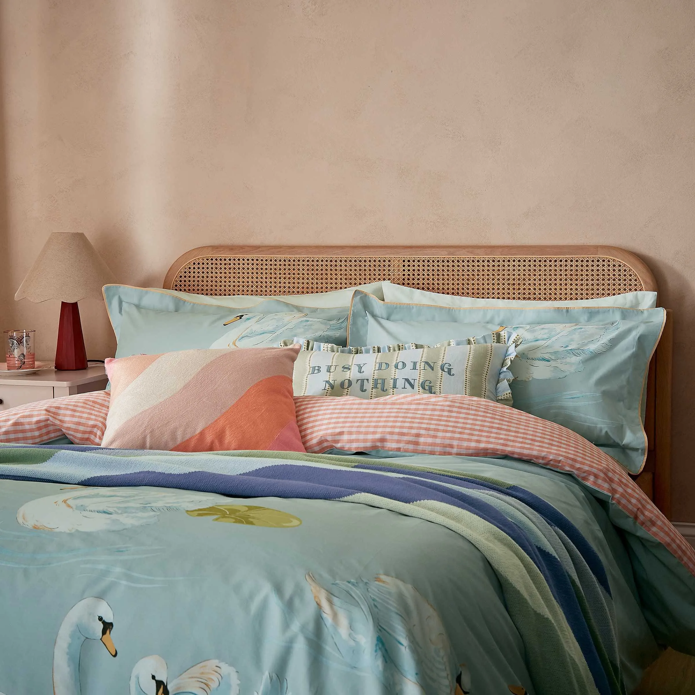 Super King Duvet Cover Set - Aqua