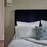 Double Duvet Cover - Blue, Cotton Sateen