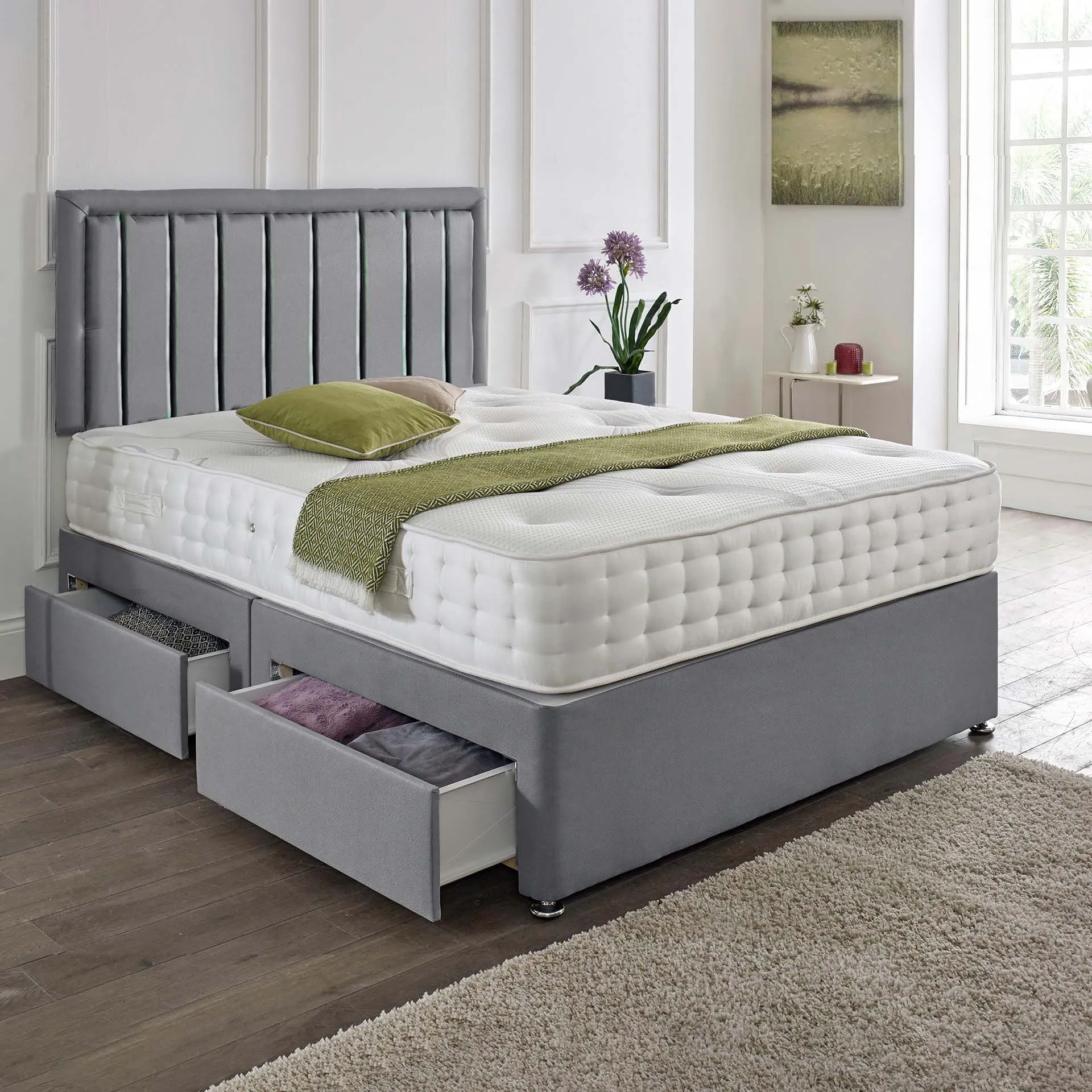 Divan Set with Headboard - Storage Options product