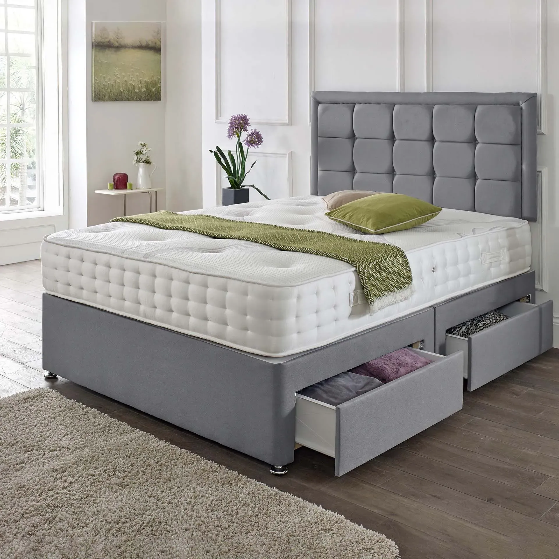 Dallas Headboard Divan Set with Optional Storage product