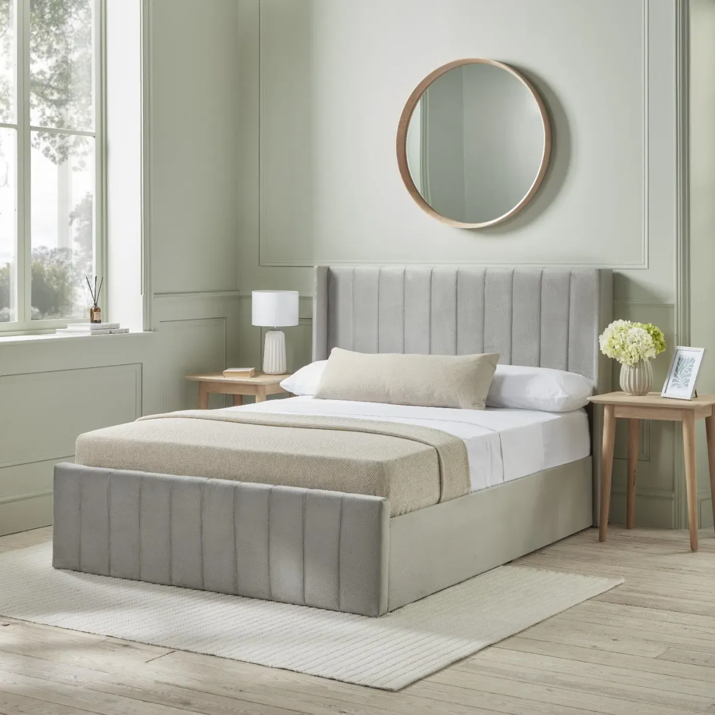 Elisa Upholstered Bed Frame - Polyester Fabric product