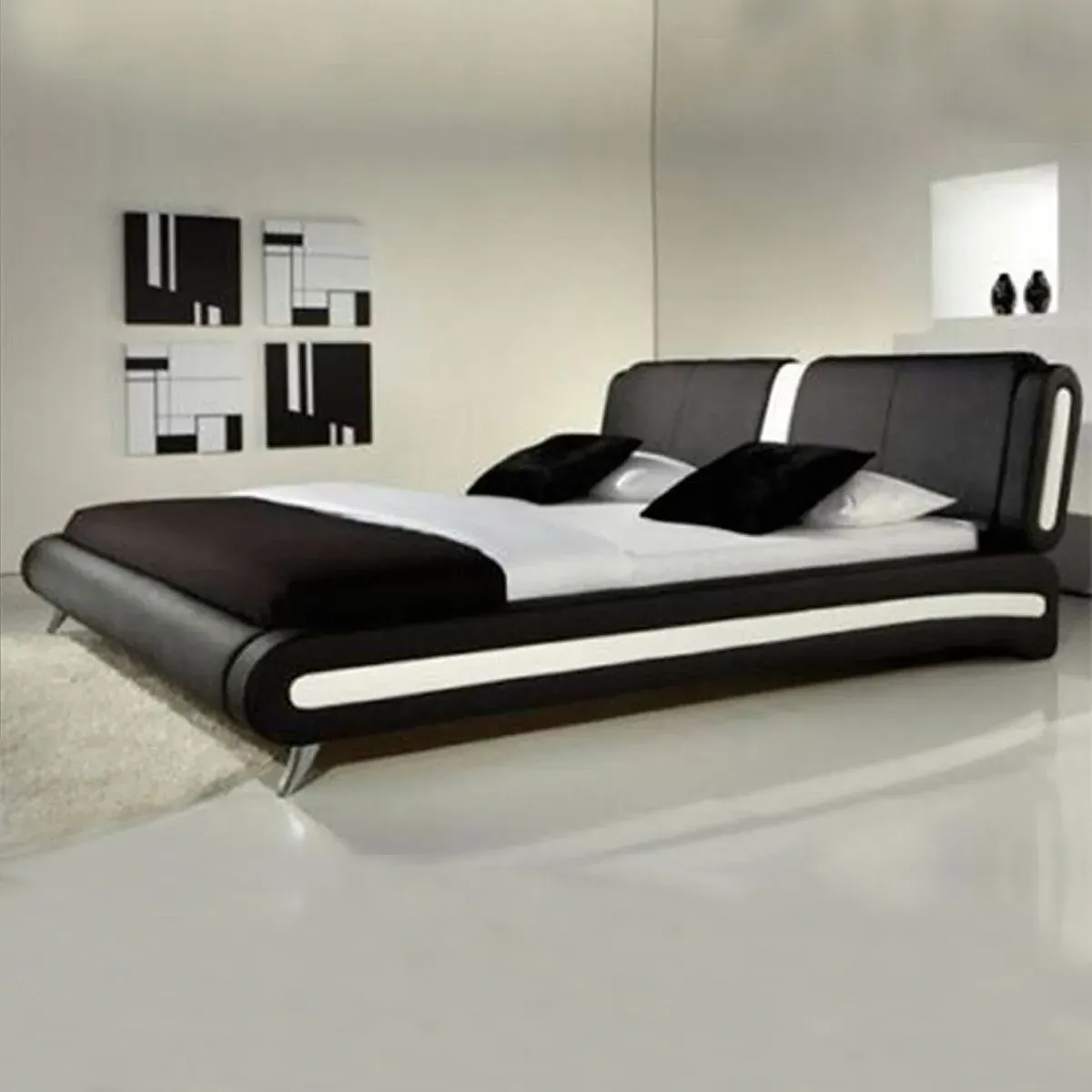 Florence Bed Frame - Black, Hardwood product