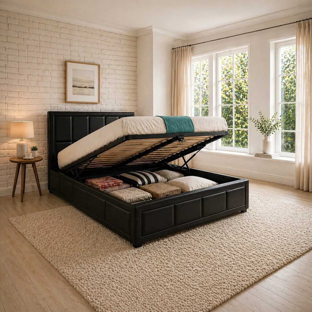 Hiley Ottoman Bed Frame with Gas Lift Storage product