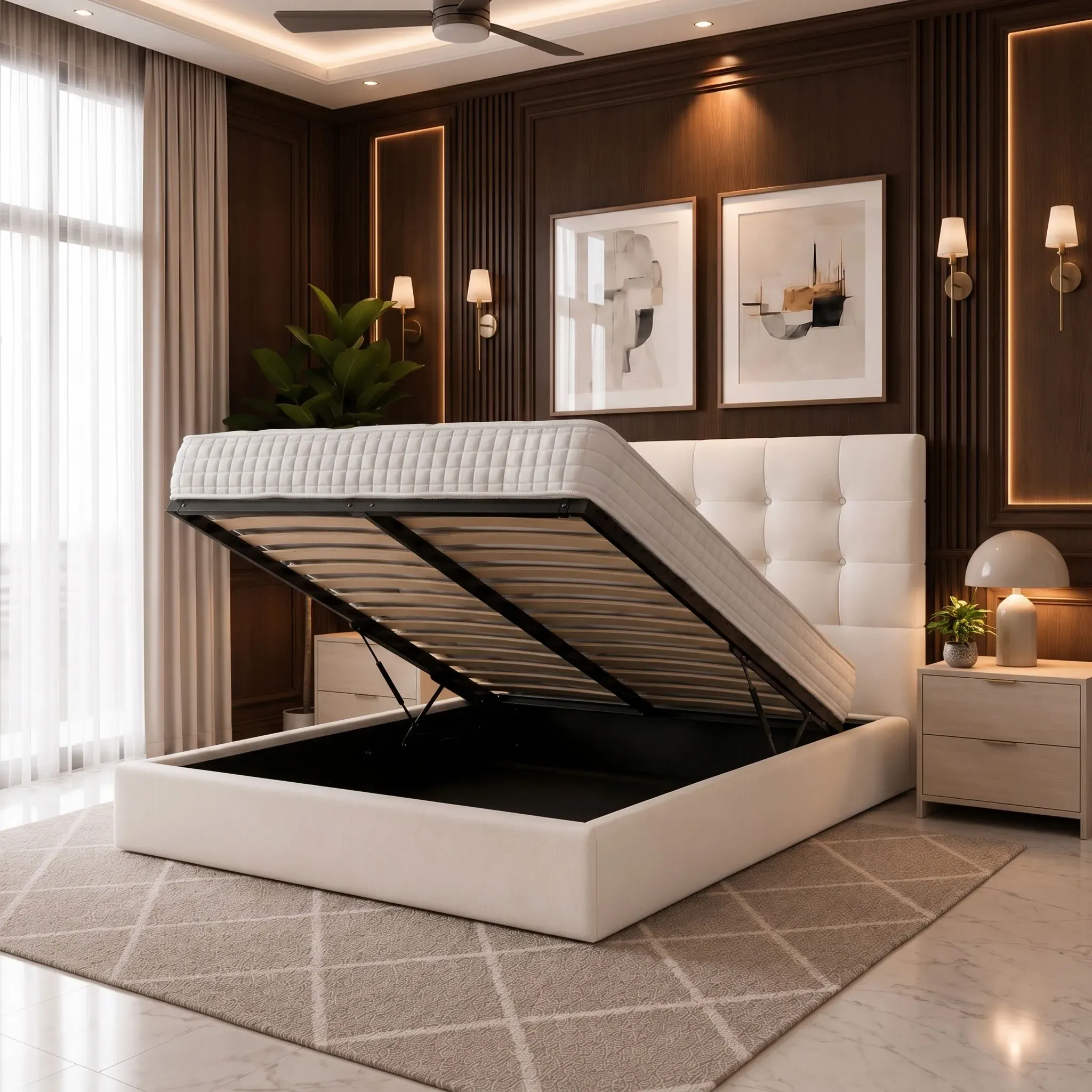 Lima Ottoman Storage Bed - Plush Velvet product