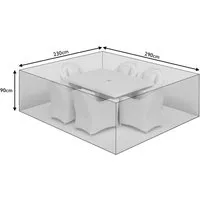 Medium Round Dining Set Cover - PVC alternate view