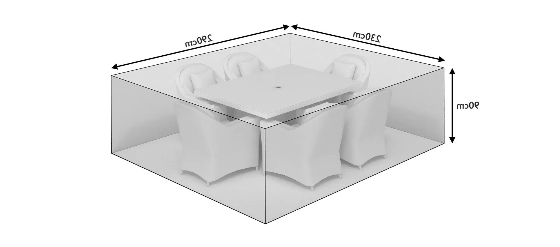 Medium Round Dining Set Cover - PVC product