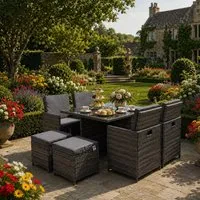 Nova Garden 9-Piece Dining Set - Rattan alternate view