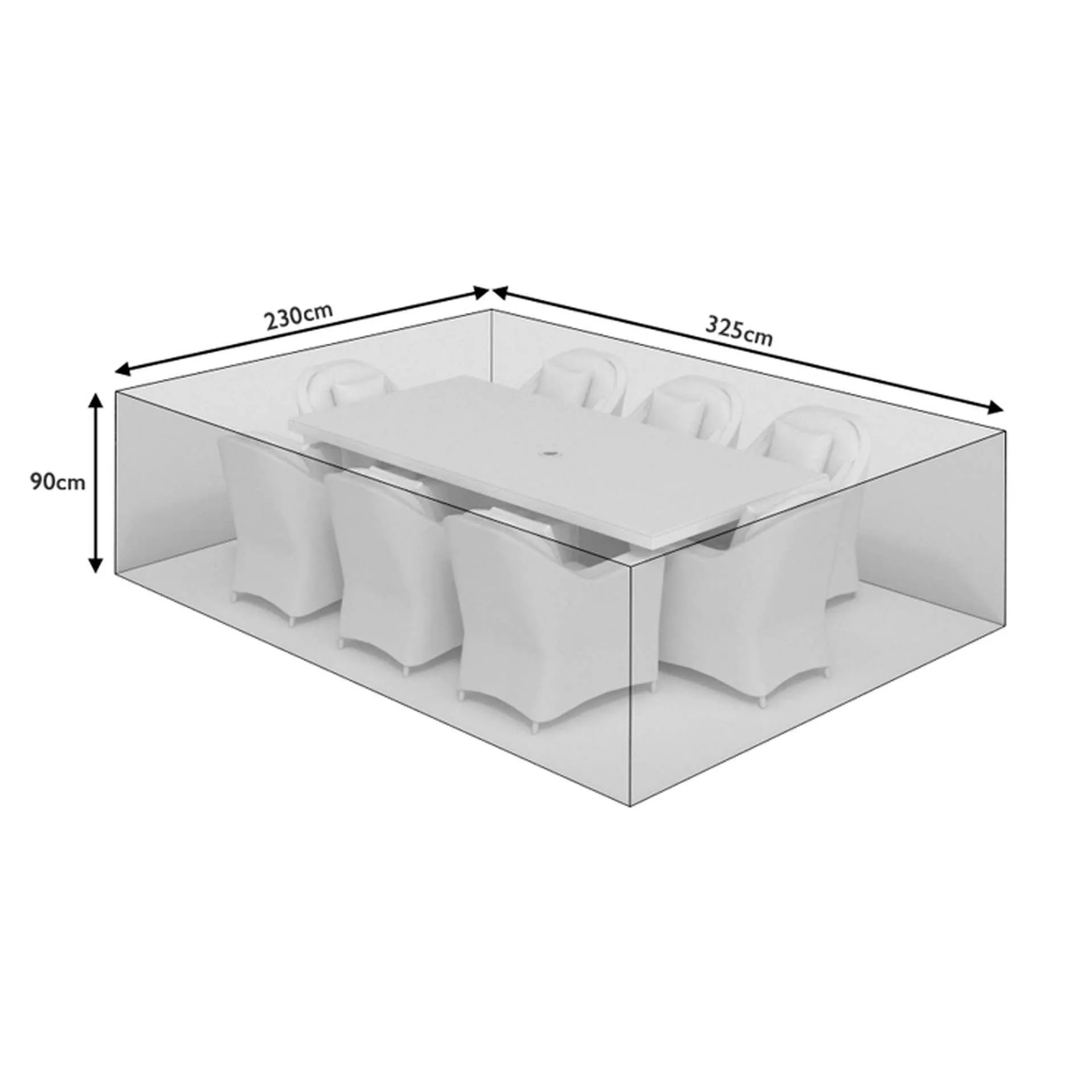 Rectangle Large Dining Set Cover - PVC product