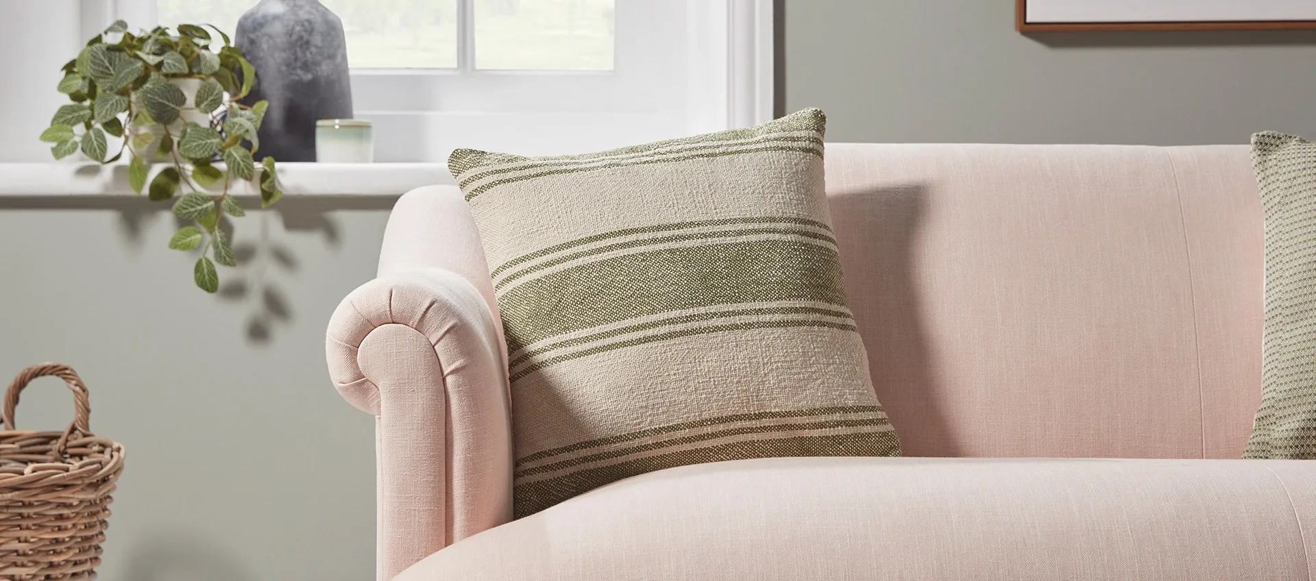 Sage Striped Scatter Cushion - Green product