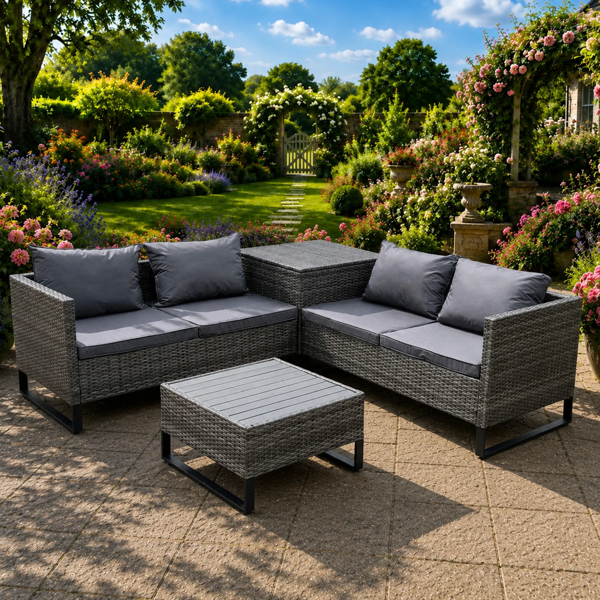 Sophia Corner Garden Set - PE Rattan product