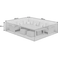 U-Shaped Outdoor Furniture Set Cover - PVC alternate view