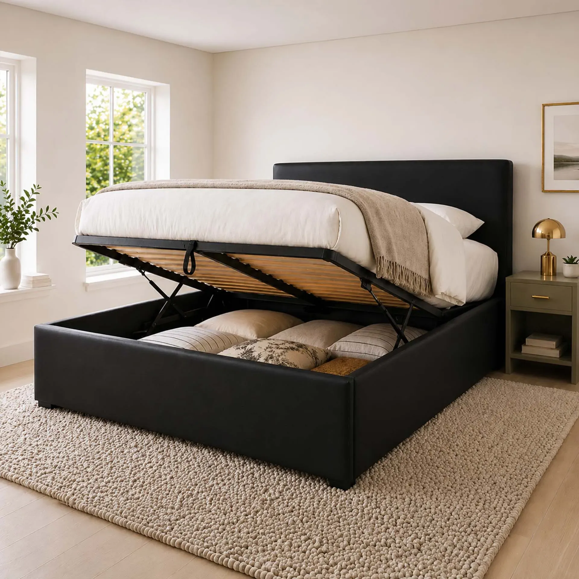 Zena Ottoman Storage Bed with Gas Lift product