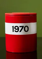 1970 Large Ceramic Candle - Red product