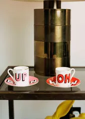 Bella Freud Espresso Cup Set - White, Gold product