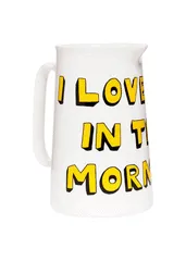 Bella Freud I Love You In The Morning Jug - White, Yellow product
