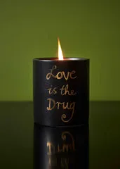 Love is The Drug Scented Candle - Black product