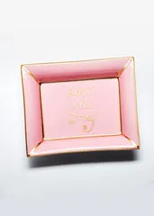 Love Is The Drug Trinket Tray - Pink, Bone China product