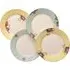 Archive Rose Side Plates Set - Lemon, Mint