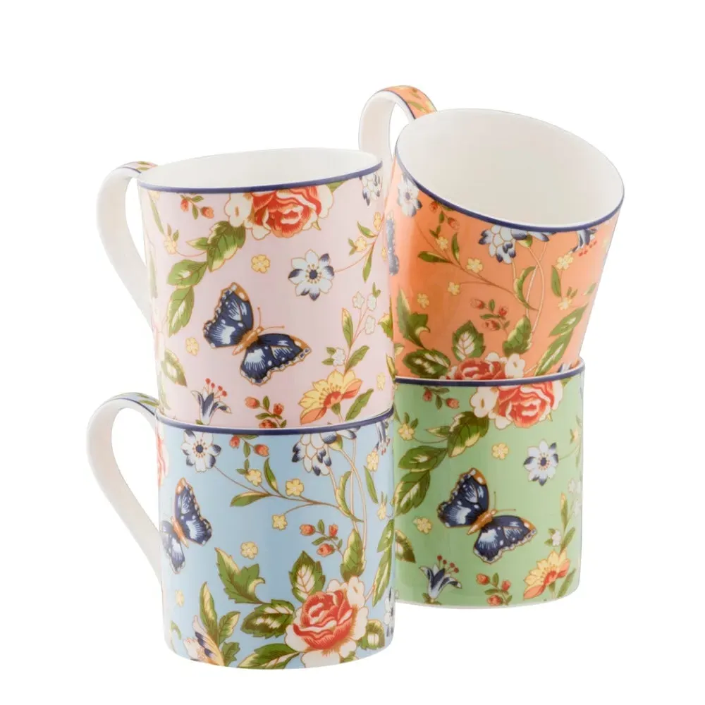 Cottage Garden Windsor Mugs Set of 4