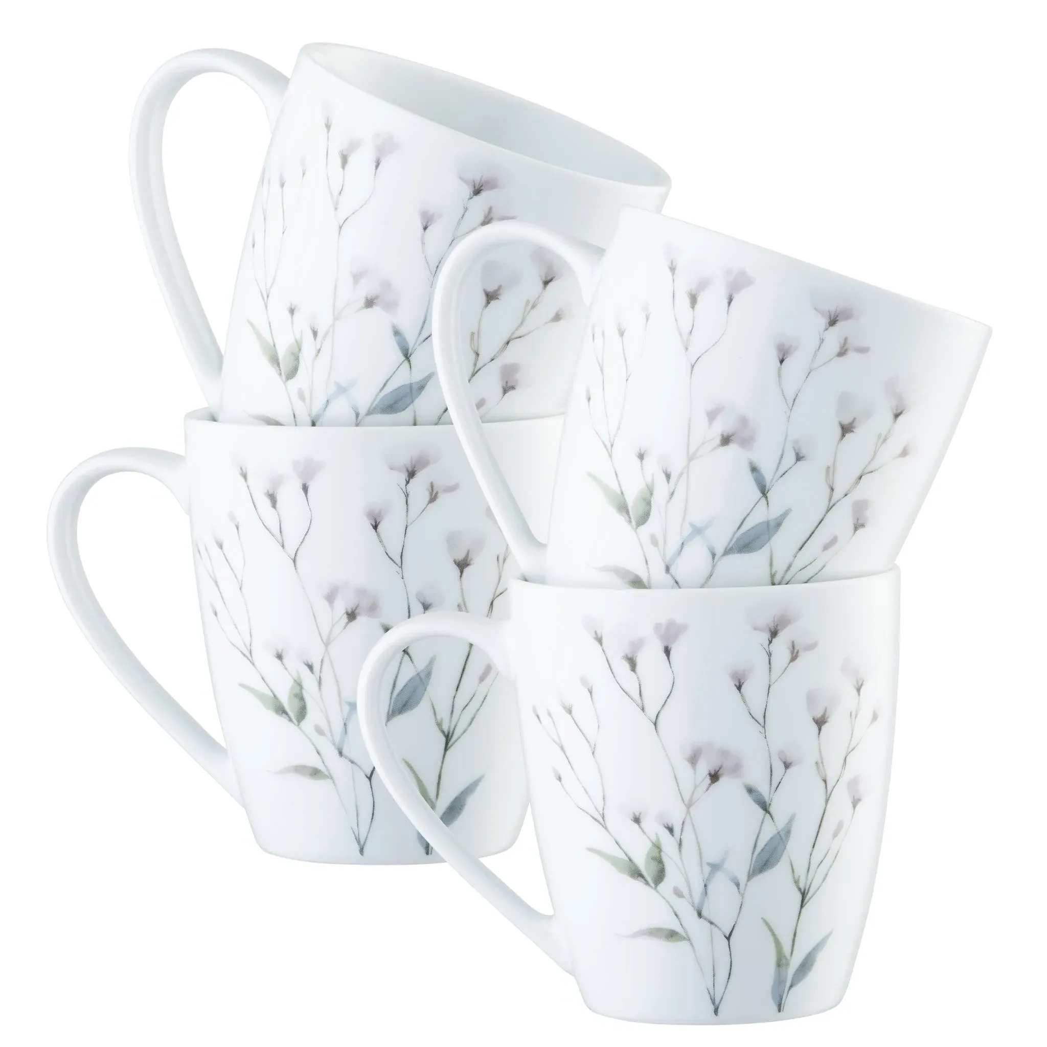 Cotton Blossom Set of 4 Mugs - Fine China product
