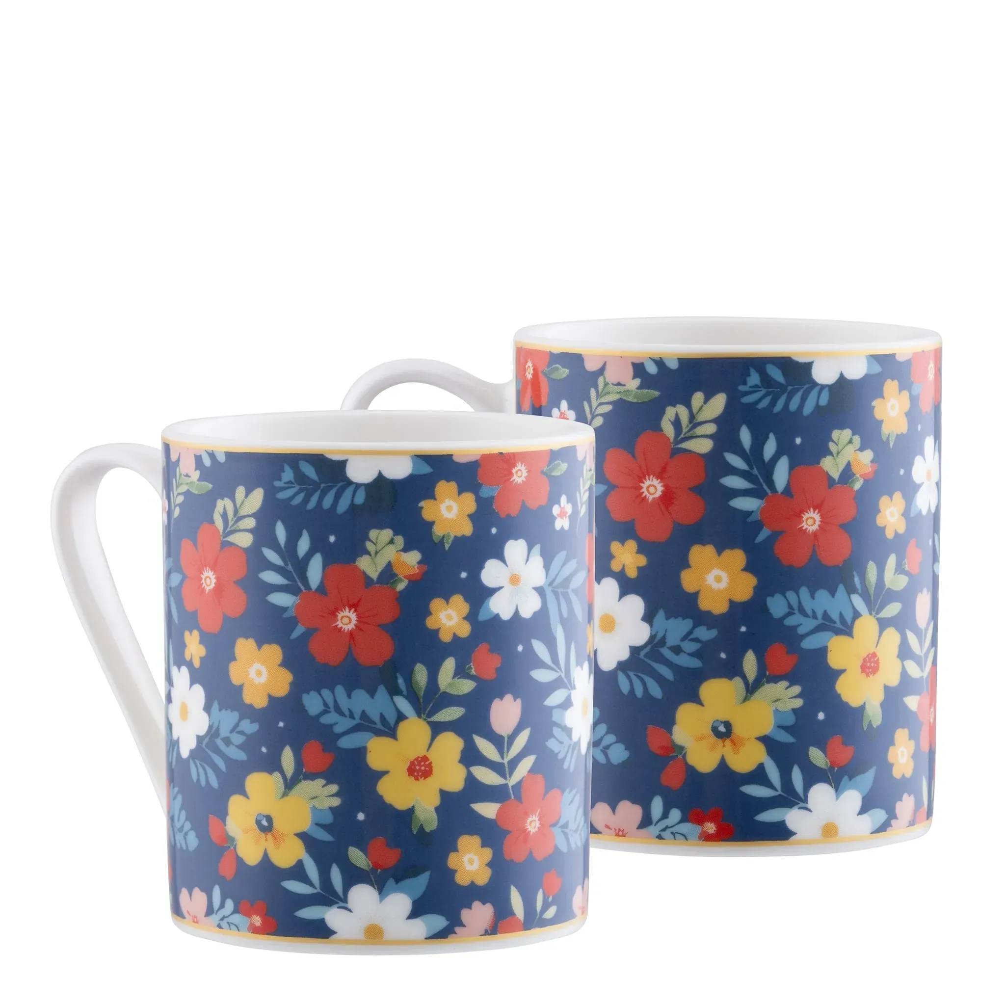 Midnight Garden Mugs Pair - Fine China image