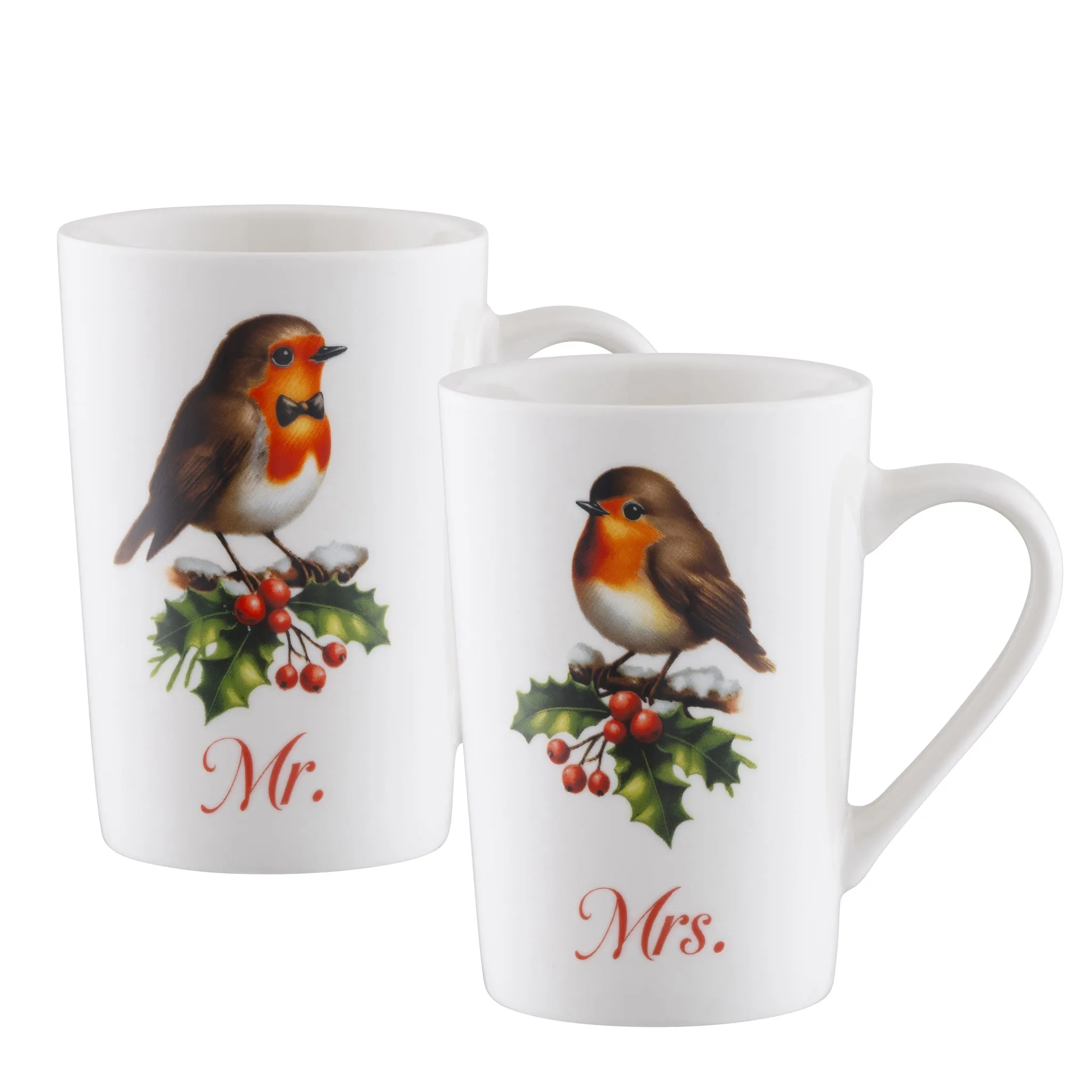 Mr & Mrs Robin Latte Mugs Pair product