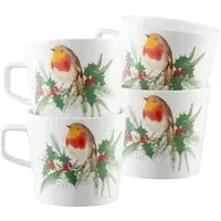 Robin Mugs Set of 4 - Fine China