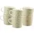 Sage & Copper Mugs Set of 6 - Fine China