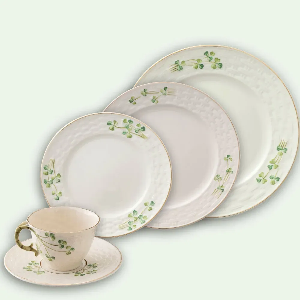1880 Shamrock Gold 5 Piece Dining Set - White, Porcelain product