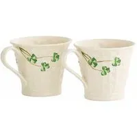 Basketweave Mugs Set - White