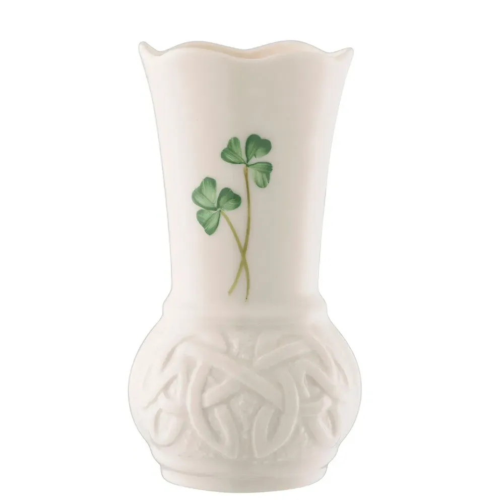 Belleek Durrow 4" Vase - White image
