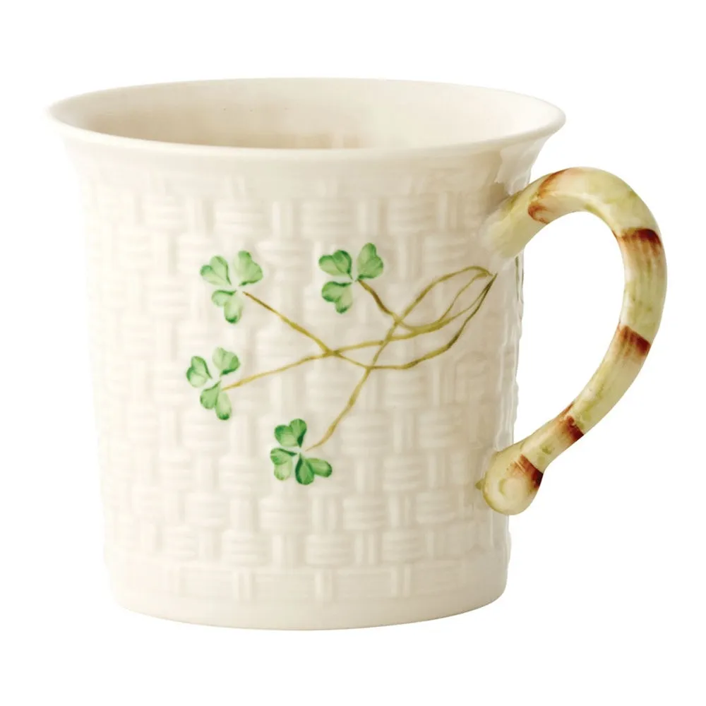 Belleek Shamrock Mug - Basket Weave, Porcelain product