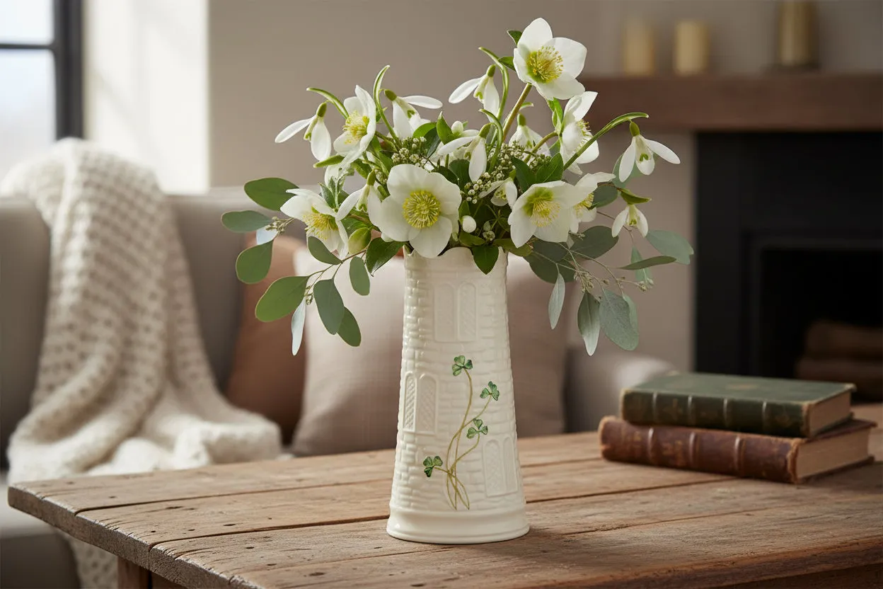 Castle Vase - White, Parian China image