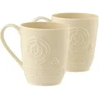 Celtic 10oz Mug Pair - White