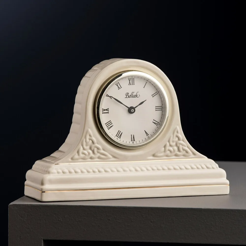 Celtic Mantel Clock - White
